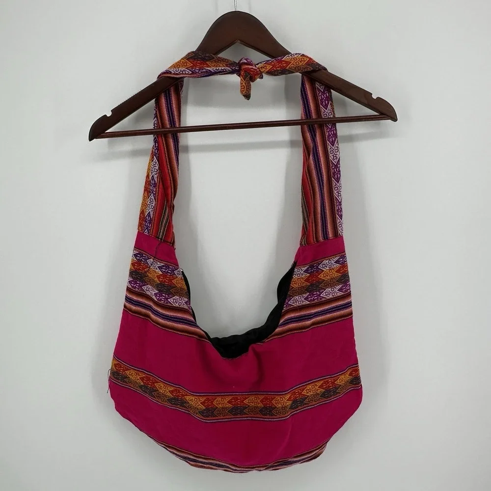 Boho Sling Bag Crossbody Hobo Hippies Ethnic Handmade Stylish Multi-Color